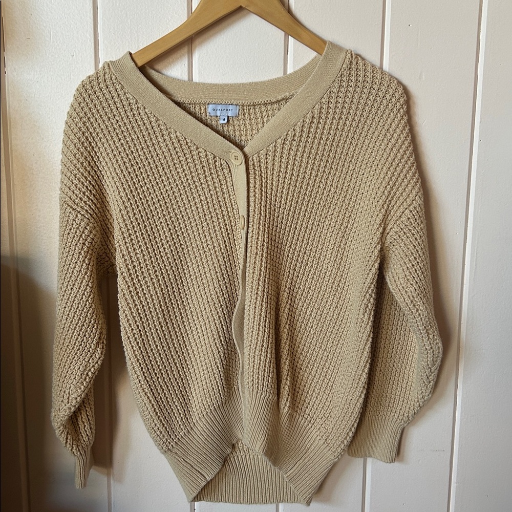 Cozy Beige Cardigan Sweater